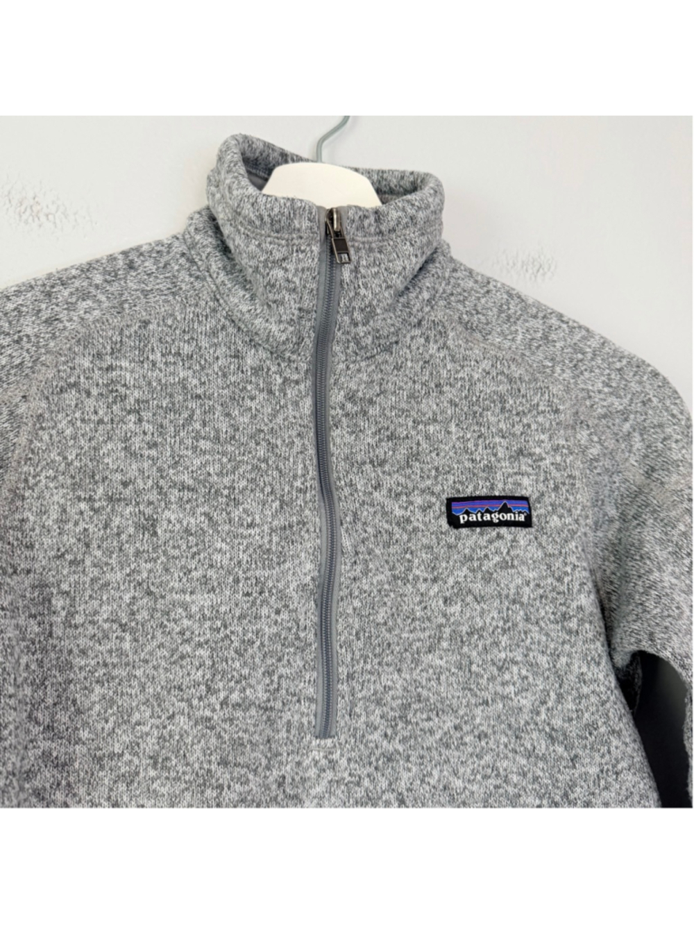 Patagonia Women's Gray Better Sweater Quarter Zip Pullover XS - Picture 5 of 11